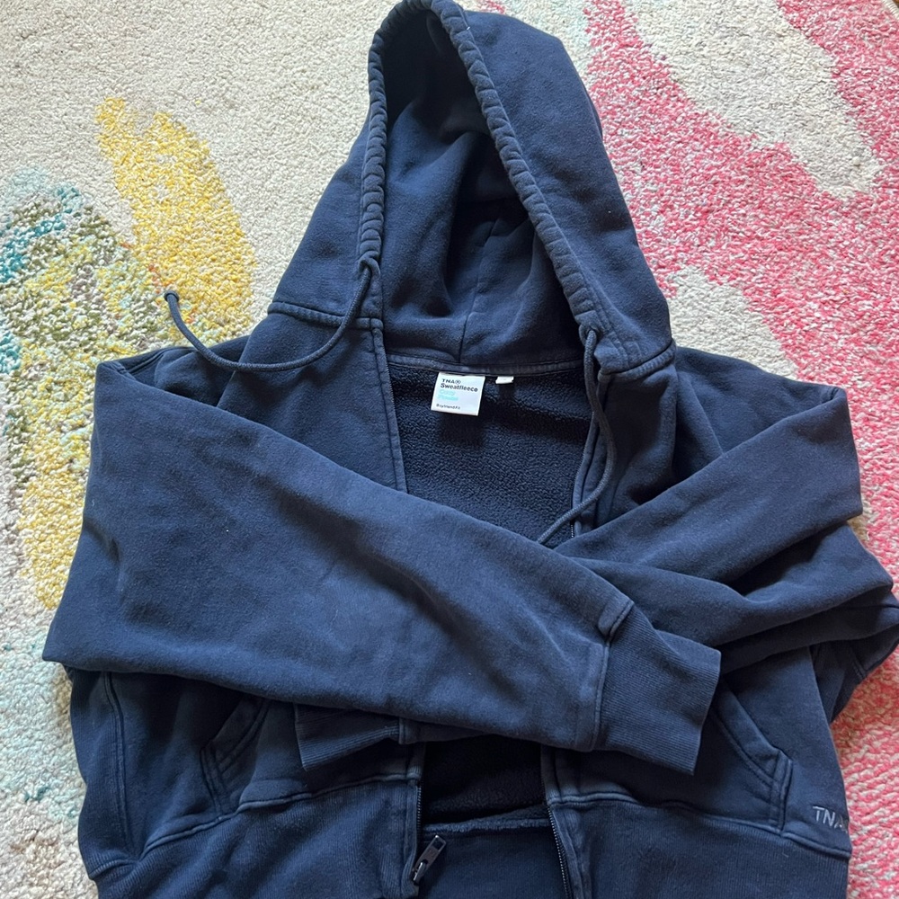 TNA Cozy Fleece Sweatshirt in Navy